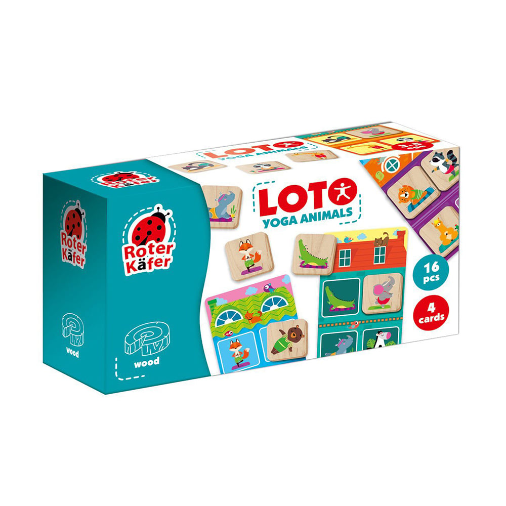 Розвивальна гра Roter Kafer Lotto Yoga Animals, від 3 років (RW4012)